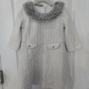 White WinterJanie and Jack Dress with Fur color 3